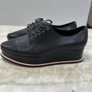 Opening Ceremony Leather Platform Oxfords - size 8